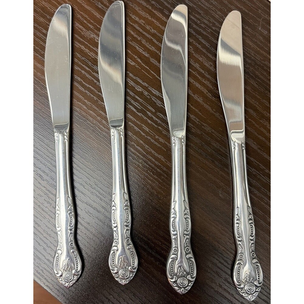 4  Washington Forge  CHARLESTON CLASSIC   Stainless Steel  Dinner Knives   KOREA